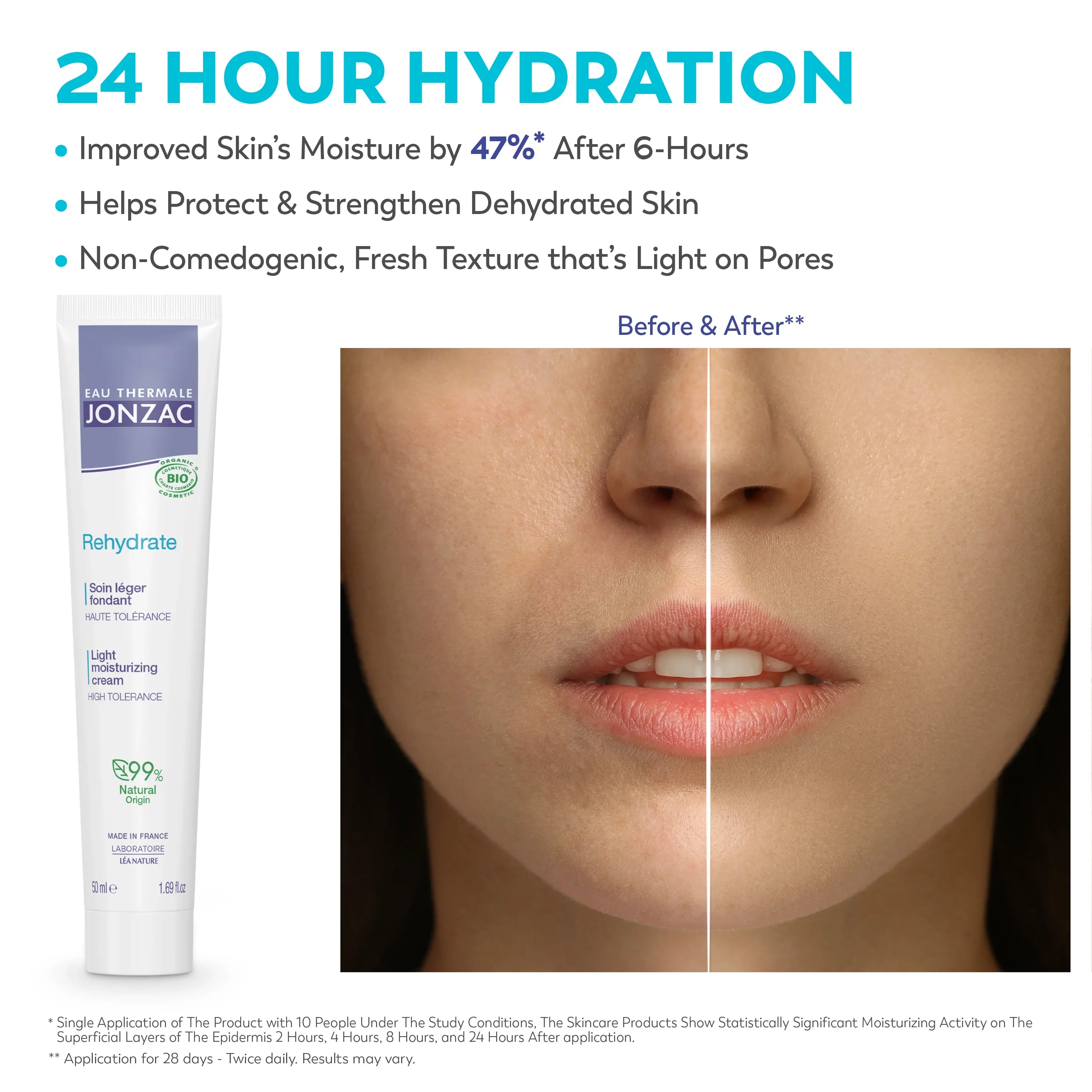 Rehydrate Light Moisturizing Cream - Jonzac USA